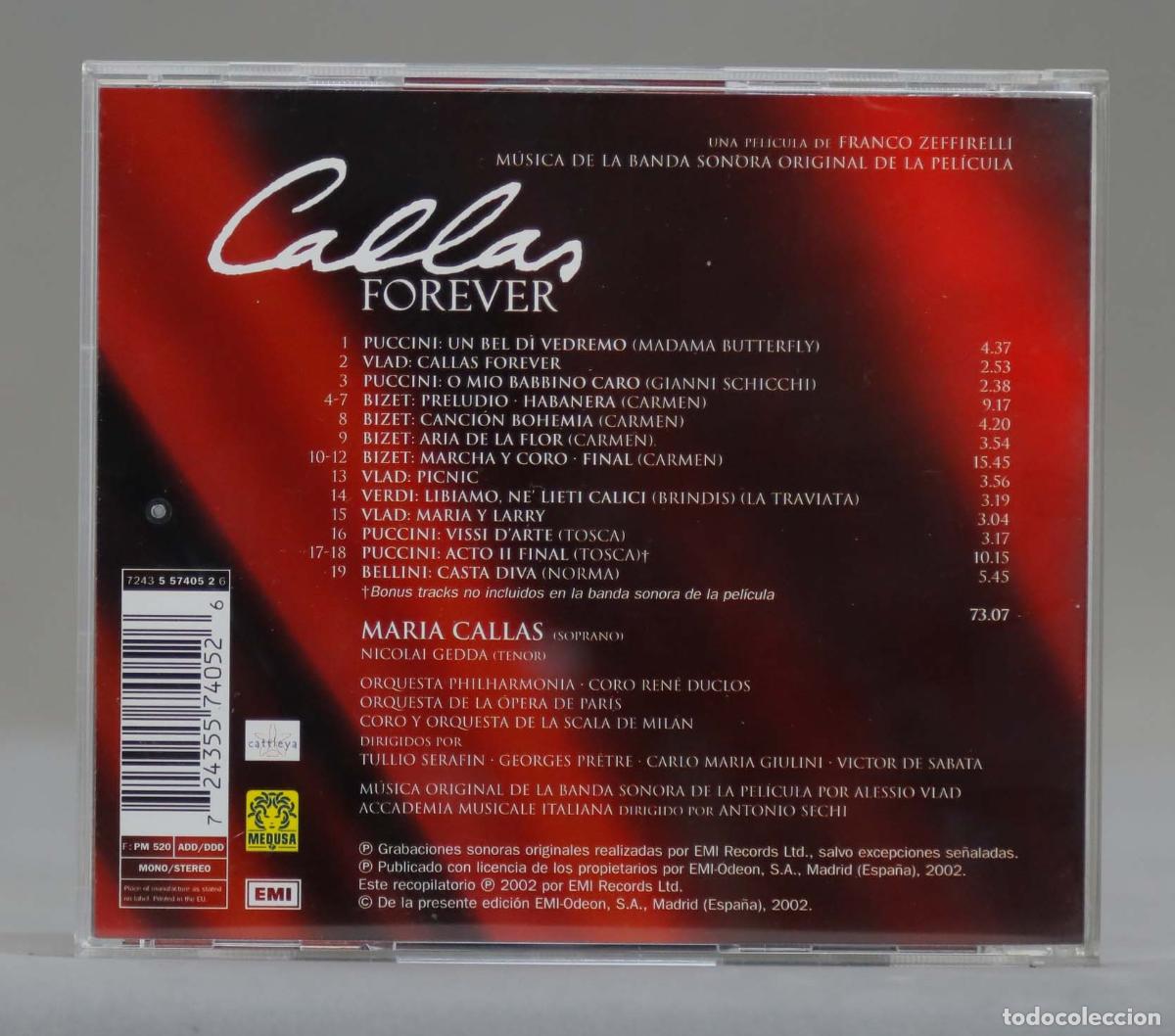 CDs de m&uacute;sica: CD. Callas Forever - Foto 2