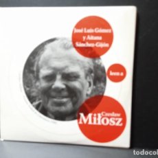 CDs de Música: JOSE LUIS GOMEZ Y AITANA SANCHEZ GIJON LEEN A CZESLAW MILOSZ CD CARTON 2011 POESIA 27 TEMAS PEPETO