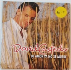 CDs de Música: DAVID CASTEDO – DE AMOR YA NO SE MUERE | SINGLE PROMO EN CARTÓN | CARTAS AL AMOR | 1998
