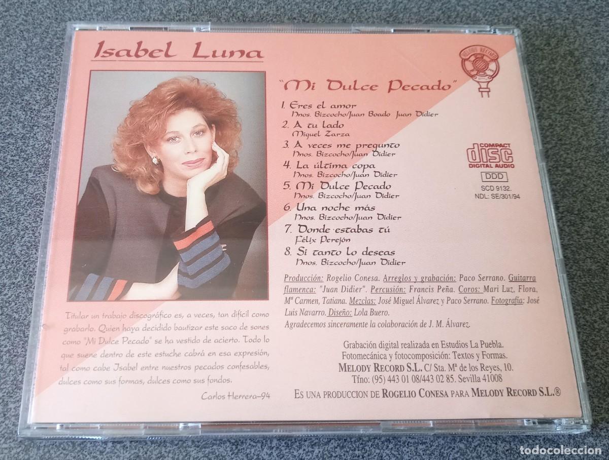CDs de m&uacute;sica: Cd Isabel Luna Mi Dulce Pecado - Foto 4