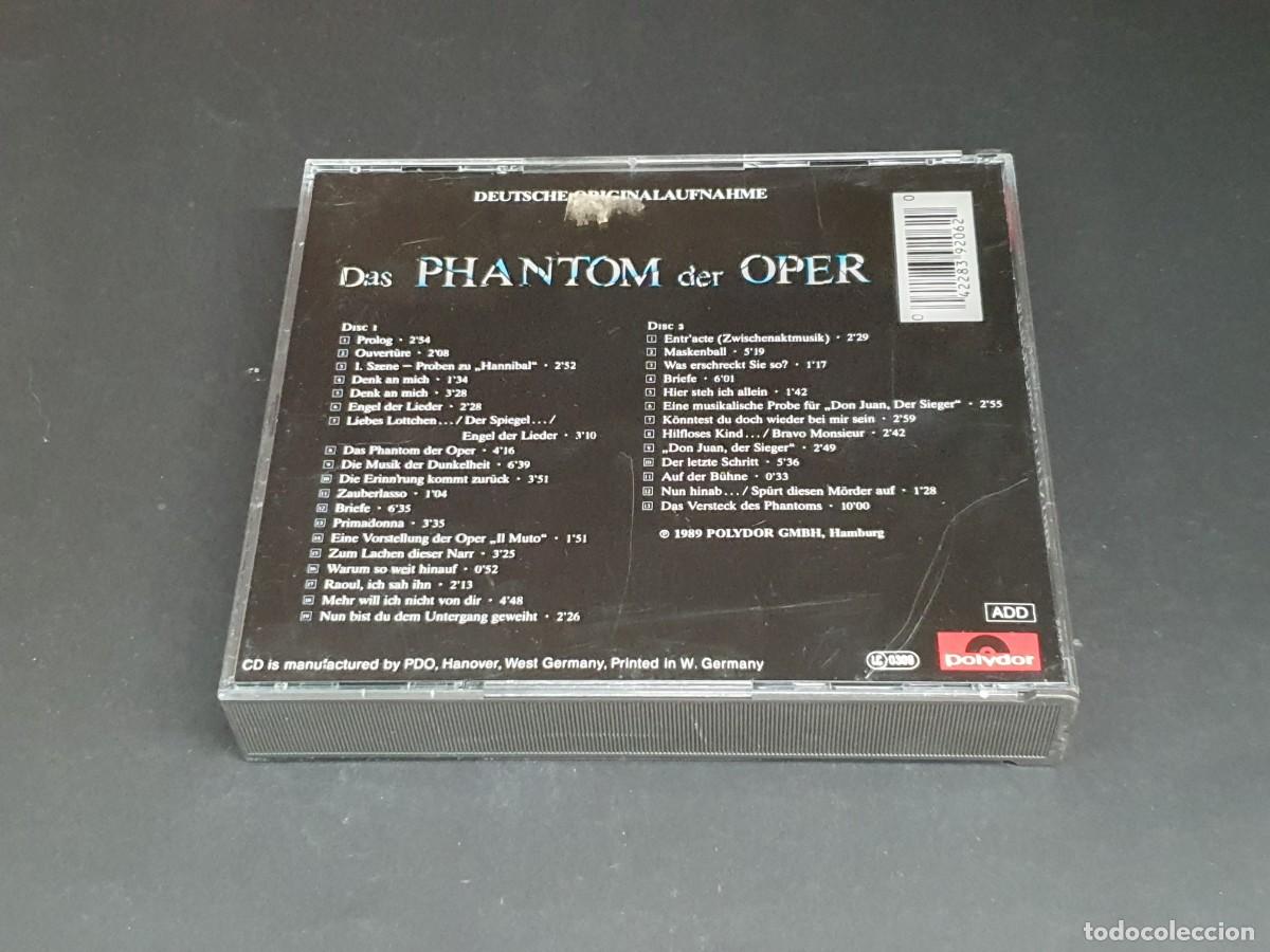 CDs de m&uacute;sica: 2CD DAS PHANTOM DER OPER - DEUTSCHE ORIGINALAUFNAHME - Foto 4