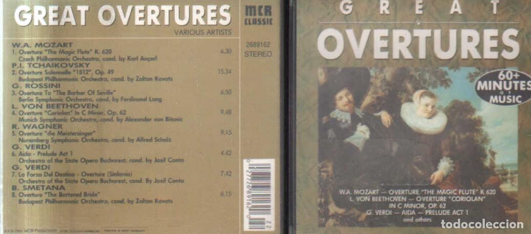 CDs de m&uacute;sica: GREAT OVERTURES. CD-CLASICA-2245 - Foto 1