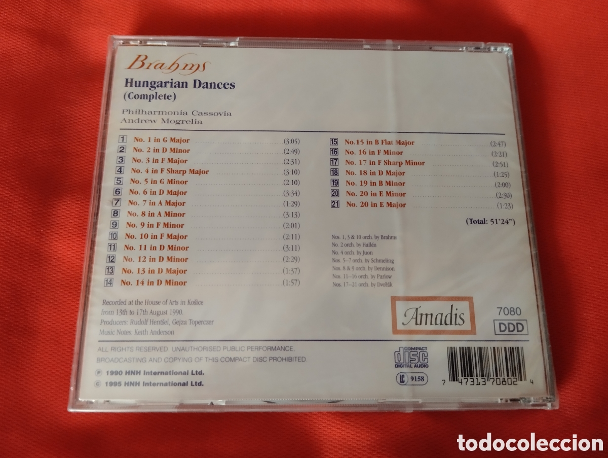CDs de m&uacute;sica: NUEVO, BRAHMS - Hungarian Dances. CD Complete - Foto 3