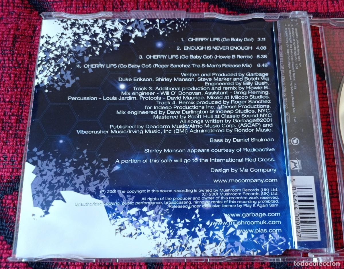 CDs de m&uacute;sica: GARBAGE ** Cherry Lips ** CD SINGLE ORIGINAL 2001 UK - Foto 2