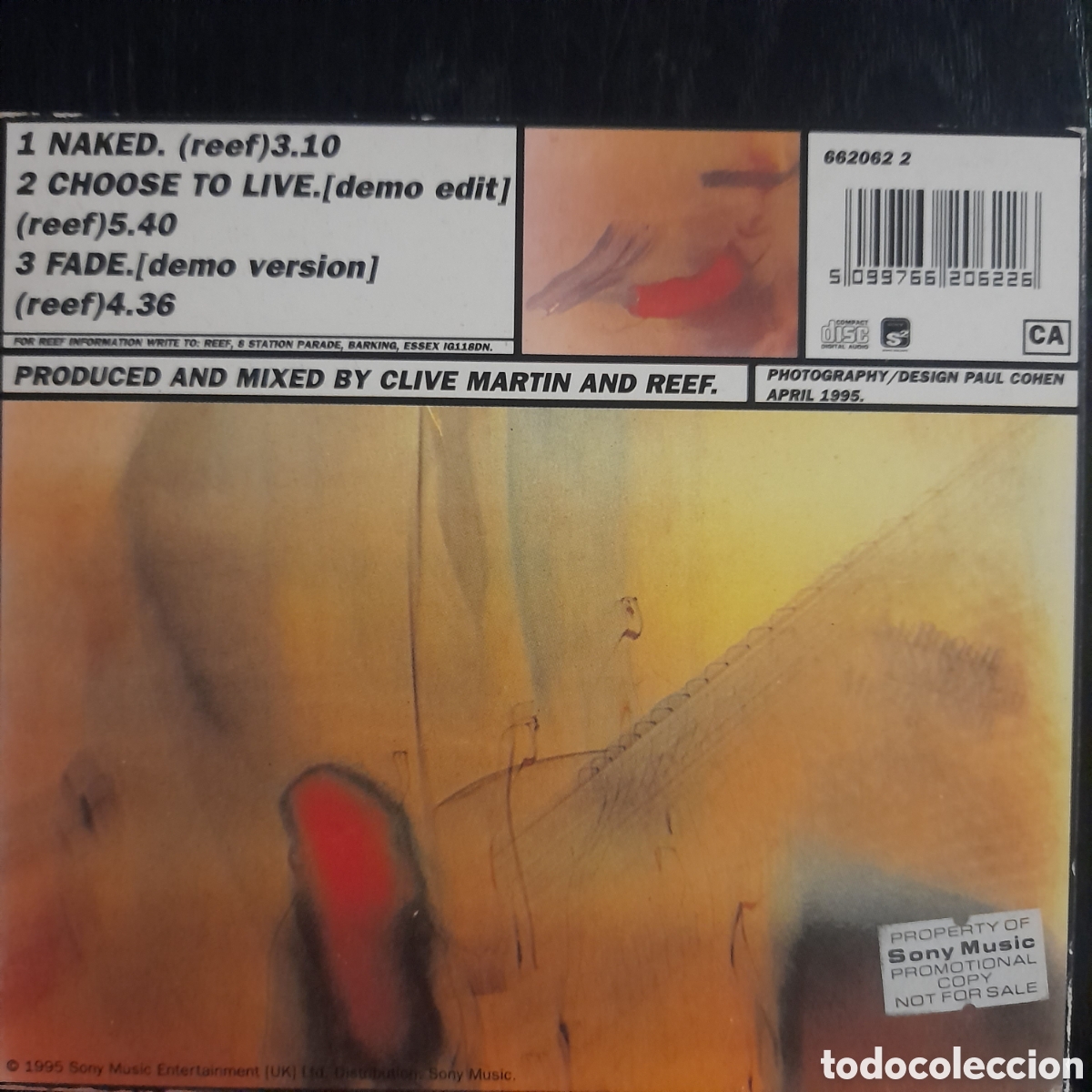 CDs de m&uacute;sica: Reef &ndash; Naked. UK. CD, Maxi-Single - Foto 4
