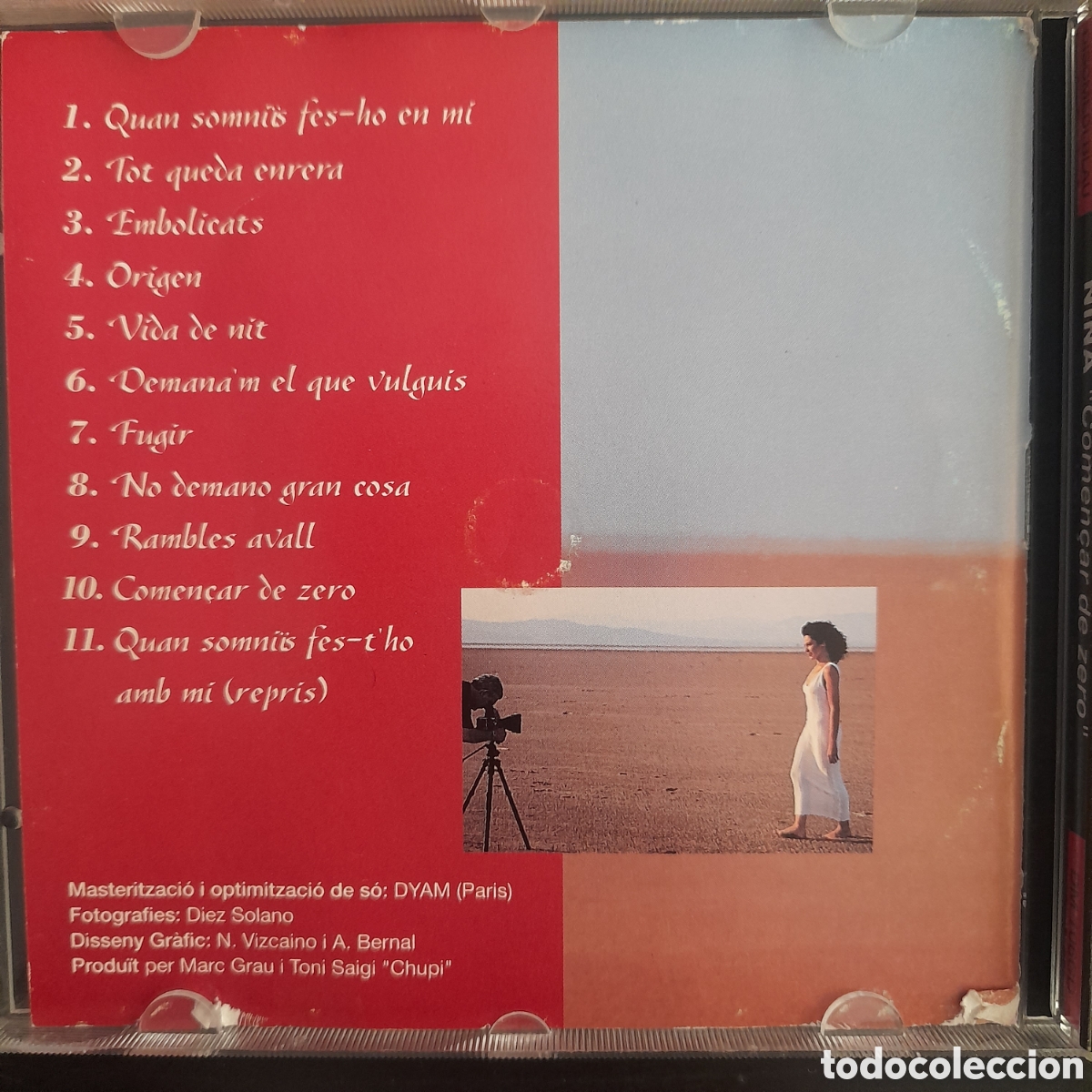CDs de m&uacute;sica: Nina &ndash; Comen&ccedil;ar De Zero. 1995. CD, Album - Foto 2