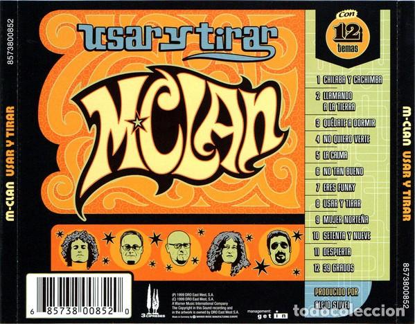 CDs de m&uacute;sica: M-Clan &ndash; Usar Y Tirar-SPAIN-1999-CD - Foto 2