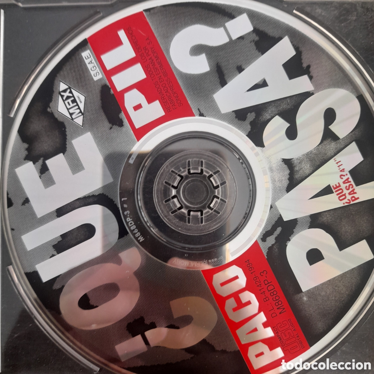 CDs de m&uacute;sica: Paco Pil &ndash; &iquest;Qu&eacute; Pasa? CD, Single, Promo - Foto 3