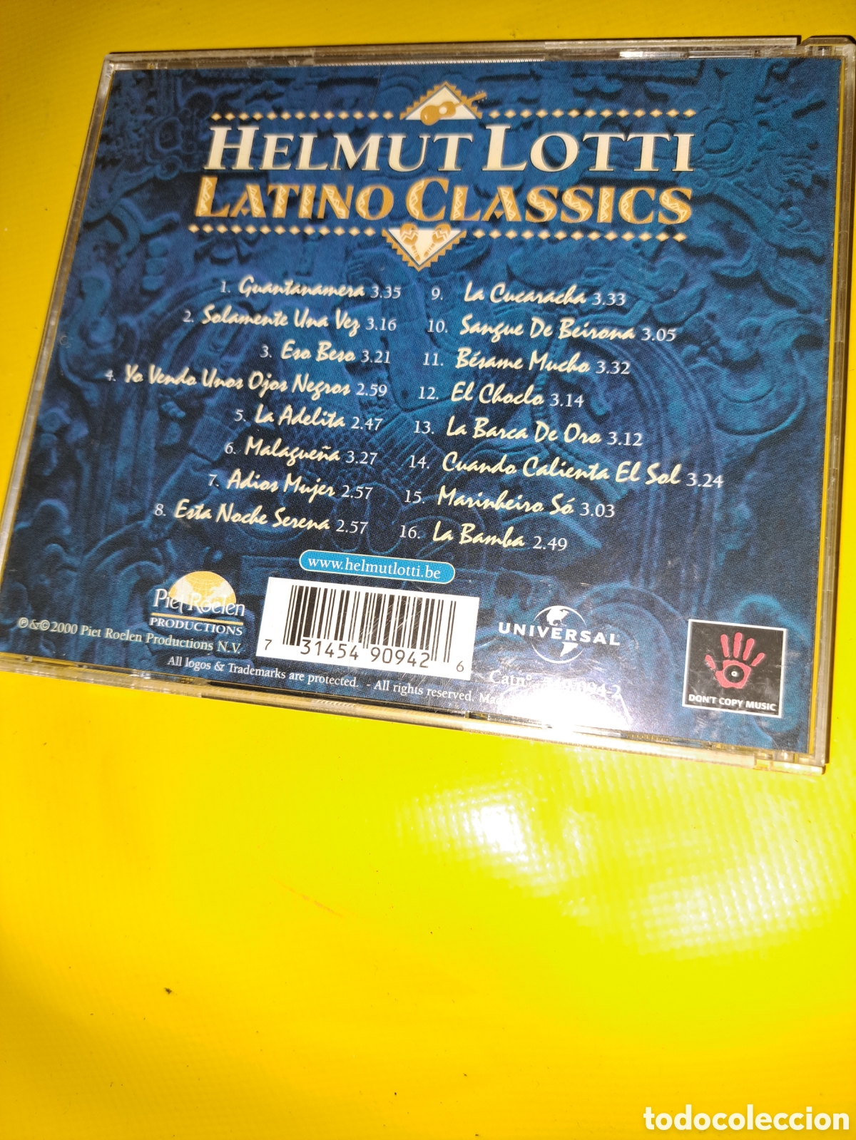 CDs de m&uacute;sica: CD HELMUT LOTTI, LATINO CLASSICS. 2000 - Foto 3