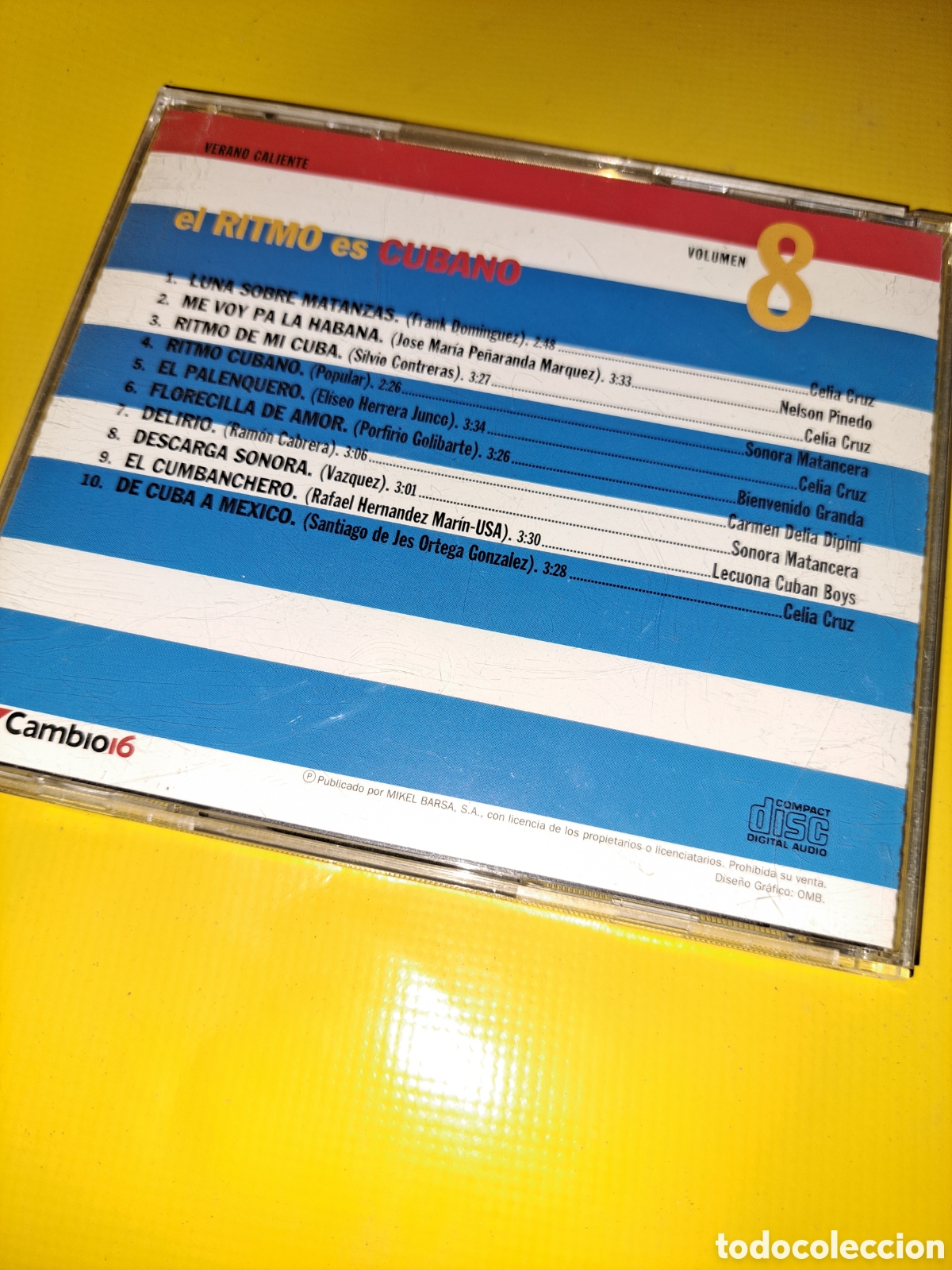 CDs de m&uacute;sica: CD VERANO CALIENTE, EL RITMO ES CUBANO. 1993 - Foto 3