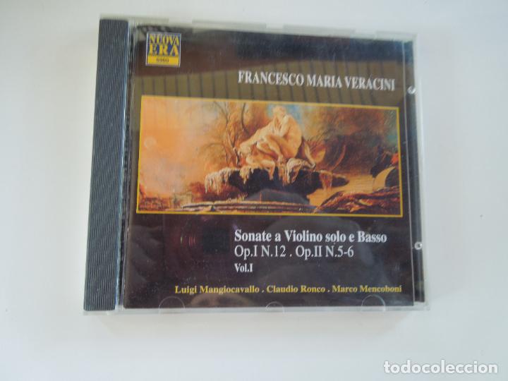 CDs de M&uacute;sica: FRANCESO MARIA VERACINI - SONATE A VILINO SOLO E BASSO -- RONCO - MENCOBONI - CD+LIBRETO