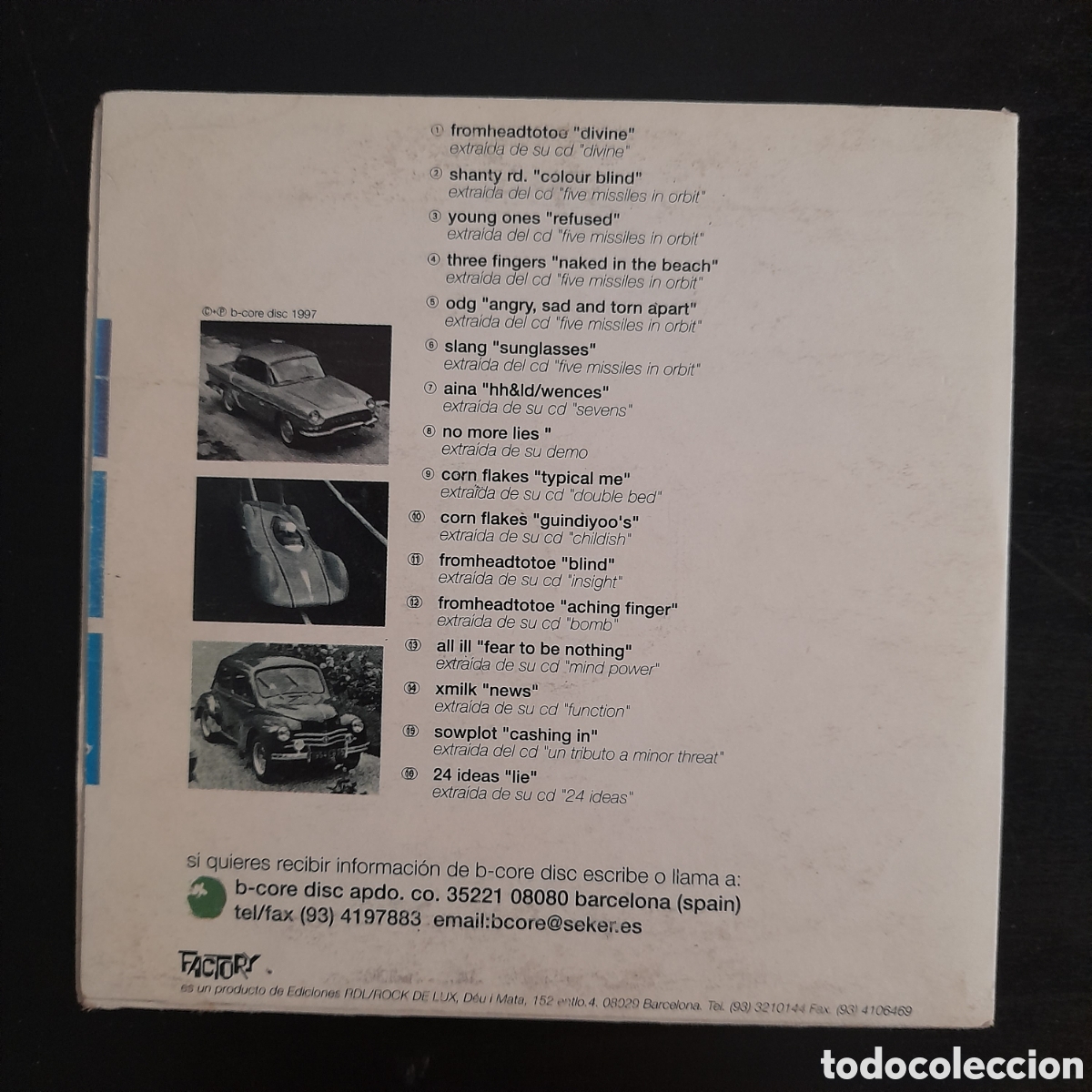 CDs de m&uacute;sica: B-Core Disc Record Collection II. CD, Compilation 1998 Espa&ntilde;a - Foto 2