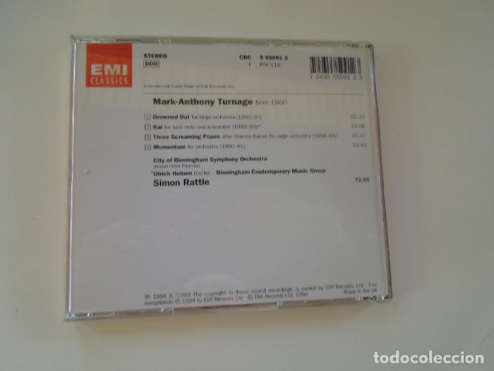 CDs de m&uacute;sica: MARK -ANTHONY TURNAGE -DROWNED OUT - SIMON RATTLE - CD +LIBRETO - Foto 3