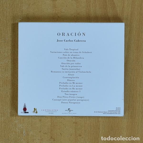 CDs de m&uacute;sica: JOSE CARLOS CABRERA - ORACION - CD - Foto 2