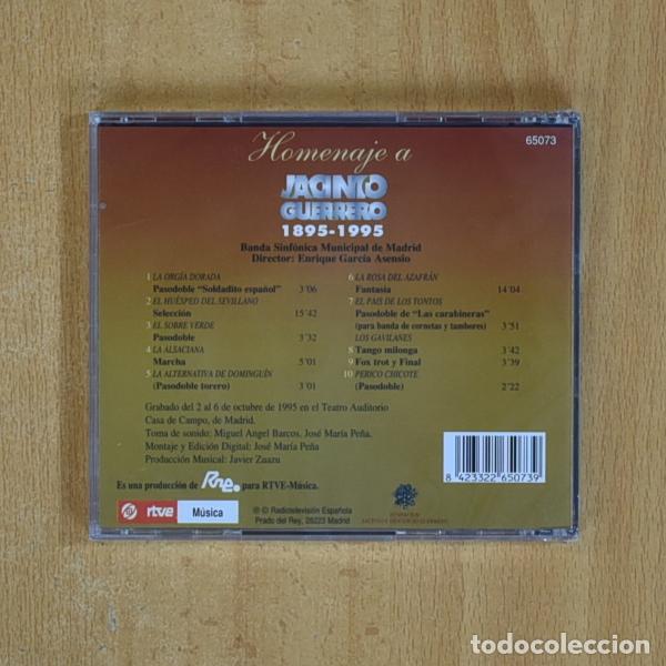 CDs de m&uacute;sica: JACINTO GUERRERO - HOMENAJE - CD - Foto 2