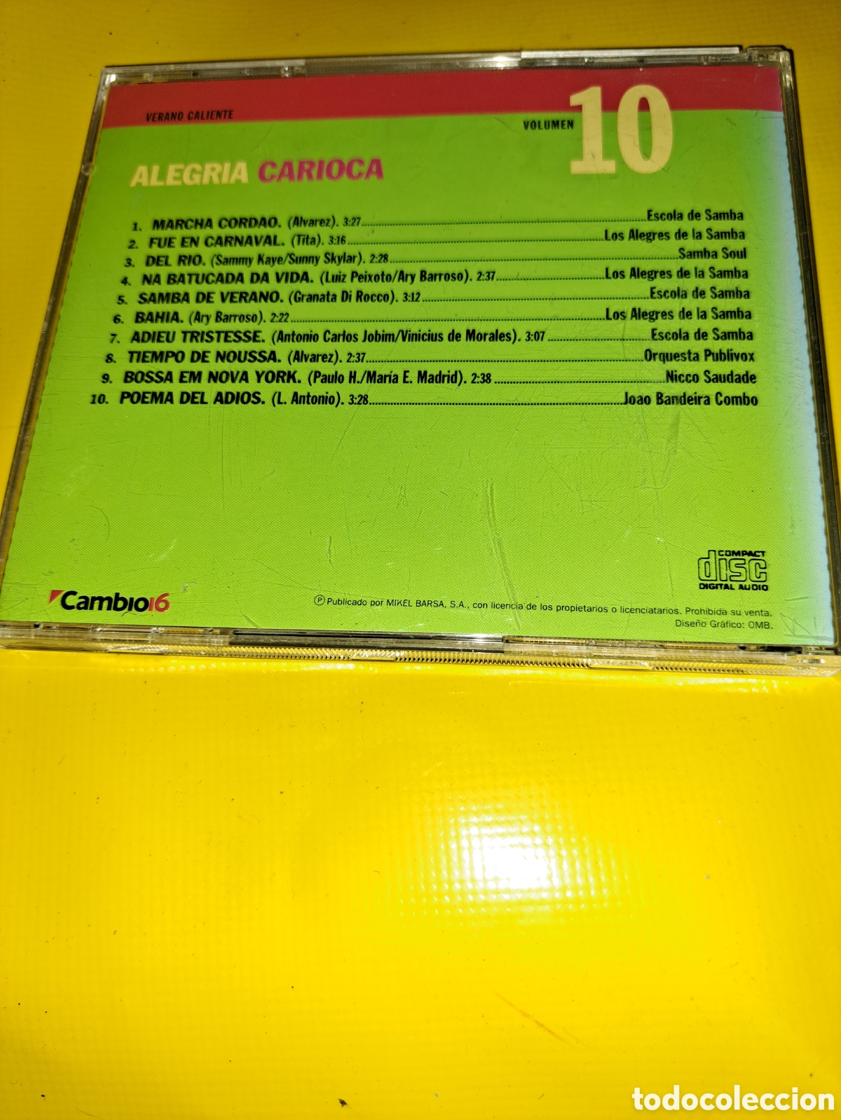 CDs de m&uacute;sica: CD VERANO CALIENTE, ALEGR&Iacute;A CARIOCA - Foto 3