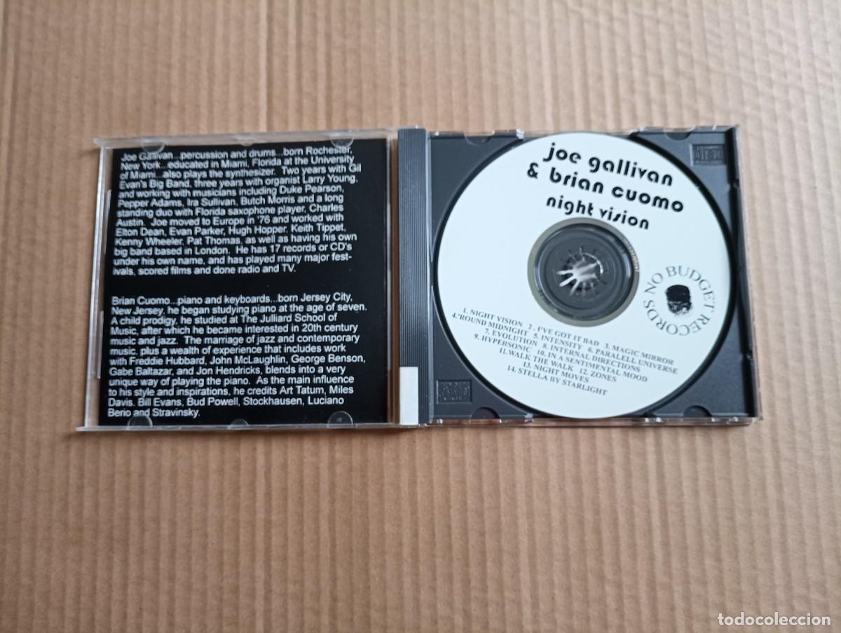 CDs de m&uacute;sica: JOE GALLIVAN & BRIAN CUOMO - NIGHT VISION CD JAZZ - Foto 2
