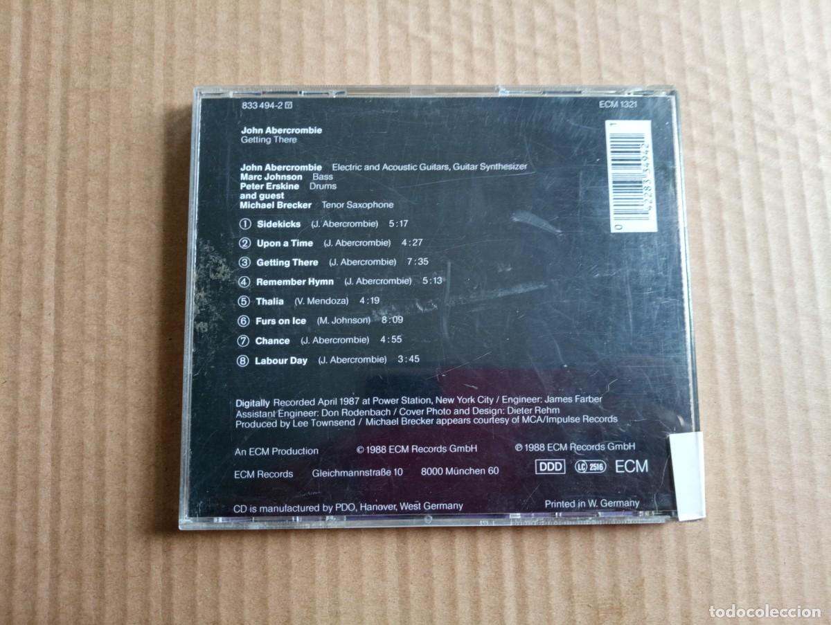 CDs de m&uacute;sica: JOHN ABERCROMBIE - GETTING THERE CD 1988 JAZZ - Foto 3