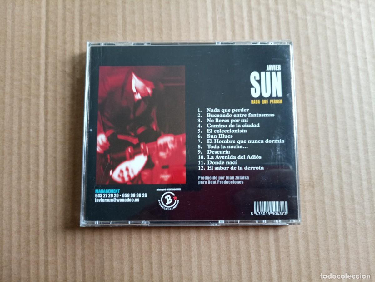 CDs de m&uacute;sica: JAVIER SUN - NADA QUE PERDER CD 2002 - Foto 3