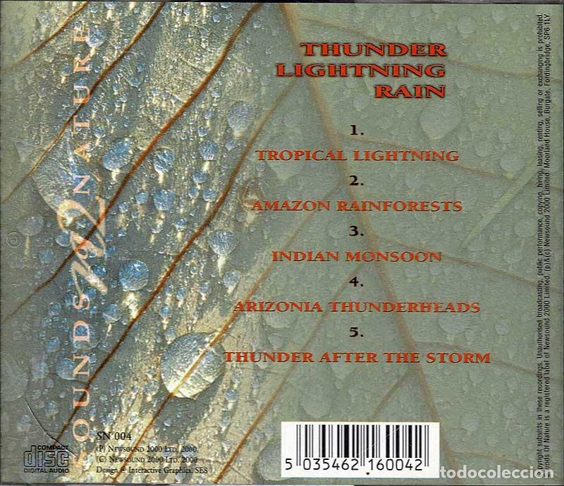 CDs de m&uacute;sica: Paul Rayner-Brown - Thunder Lightning Rain. CD - Foto 2
