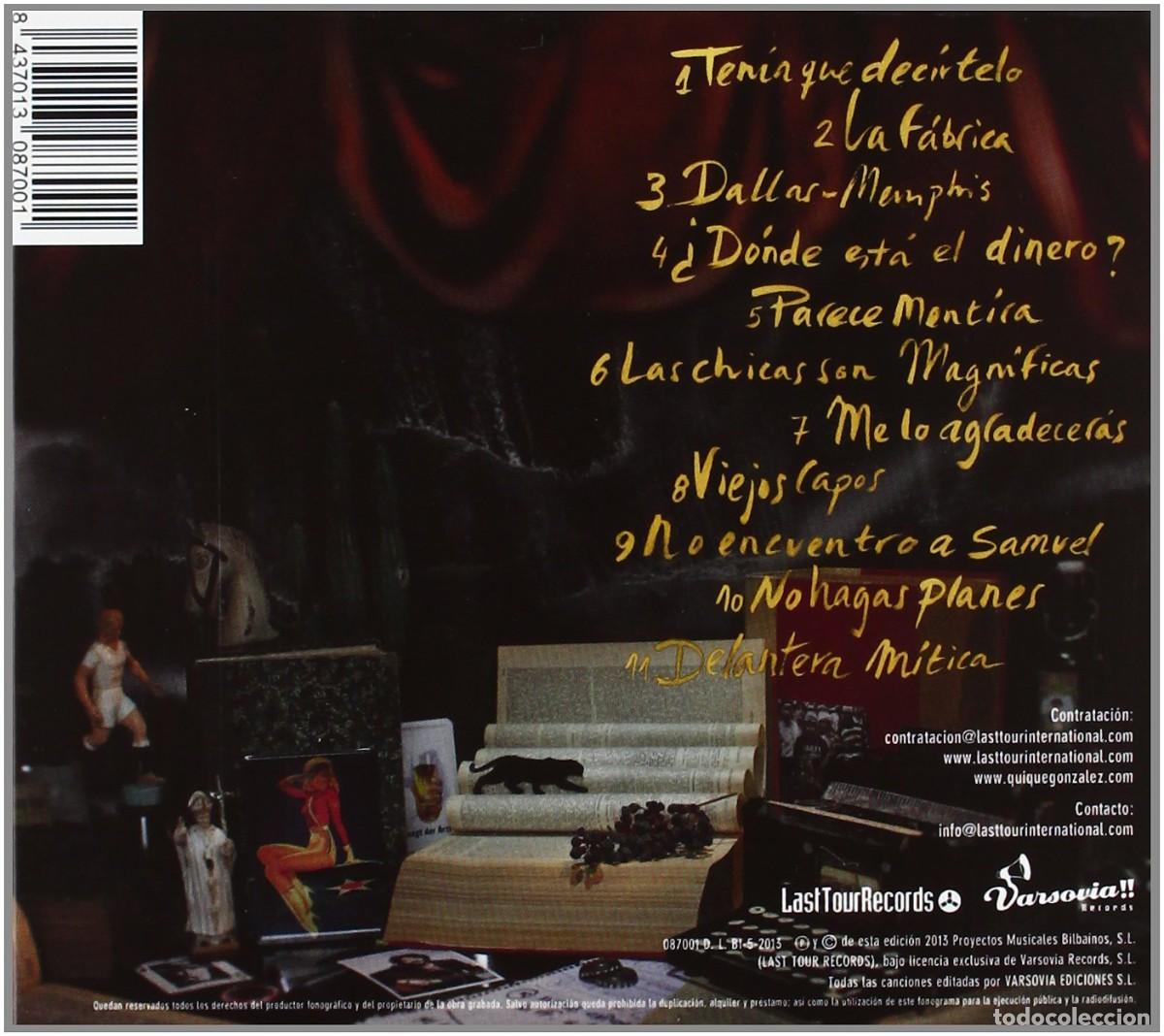 CDs de m&uacute;sica: Quique Gonz&aacute;lez &ndash; Delantera M&iacute;tica - CD Digipack - Foto 2