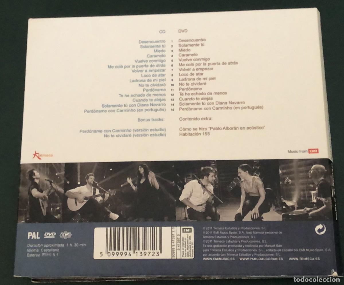 CDs de m&uacute;sica: PABLO ALBORAN. EN ACUSTICO. CD + DVD. 2011 - Foto 2