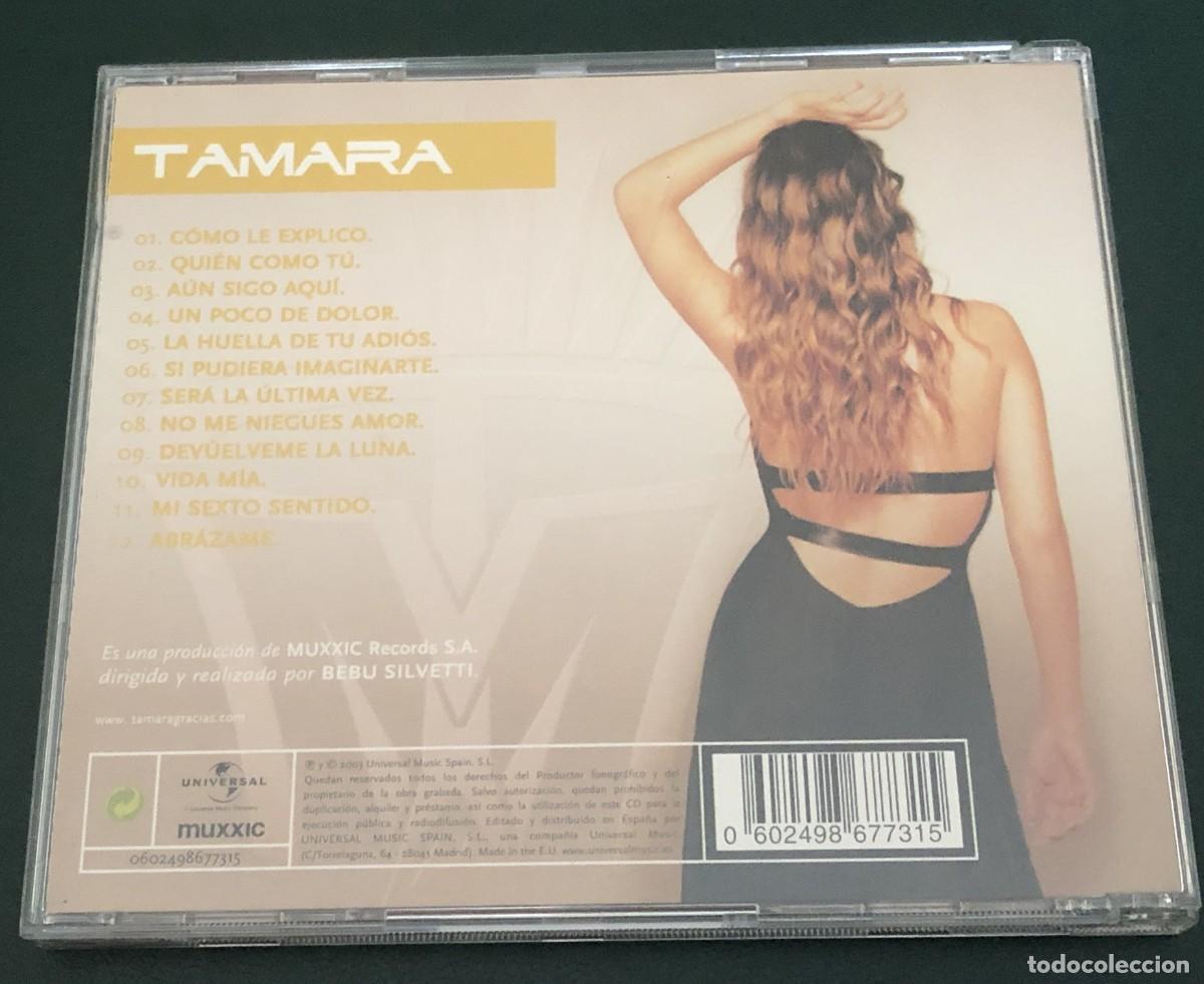 CDs de m&uacute;sica: TAMARA. ABRAZAME. CD. 2003 - Foto 2