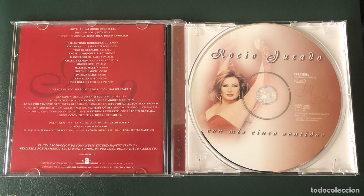 CDs de m&uacute;sica: ROCIO JURADO. CON MIS CINCO SENTIDOS. CD. 1998 - Foto 3