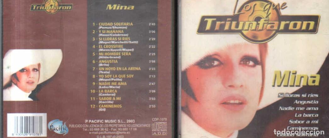 CDs de m&uacute;sica: LOS QUE TRIUNFARON.. MINA. CD-SOLEXT-1255 - Foto 1