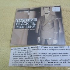 CDs de Música: DAVID BOWIE - BLACK TIE WHITE NOISE - FEATURING AL B. SURE! - CD MAXI SINGLE CADENA 100