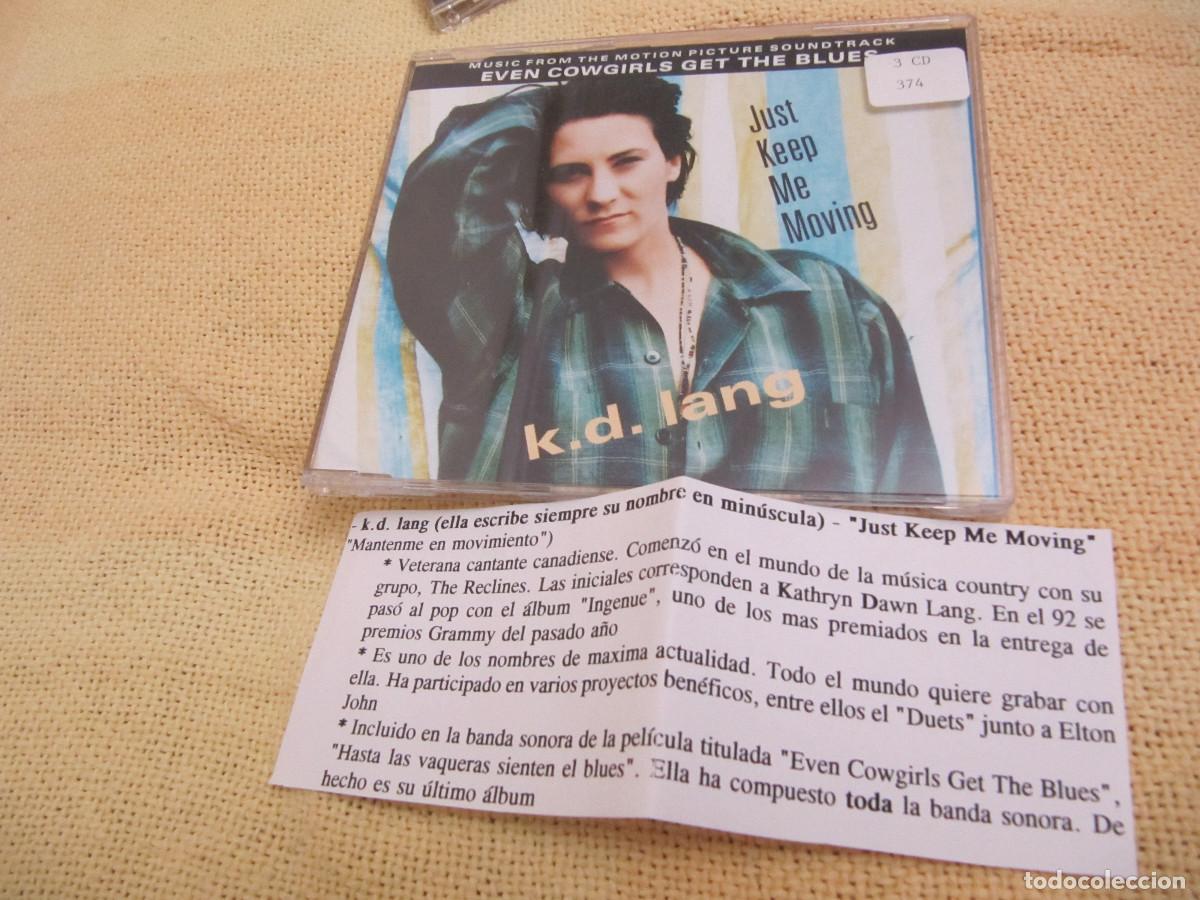 CDs de m&uacute;sica: k.d. lang &ndash; Just Keep Me Moving CD CADENA 100 - Foto 1