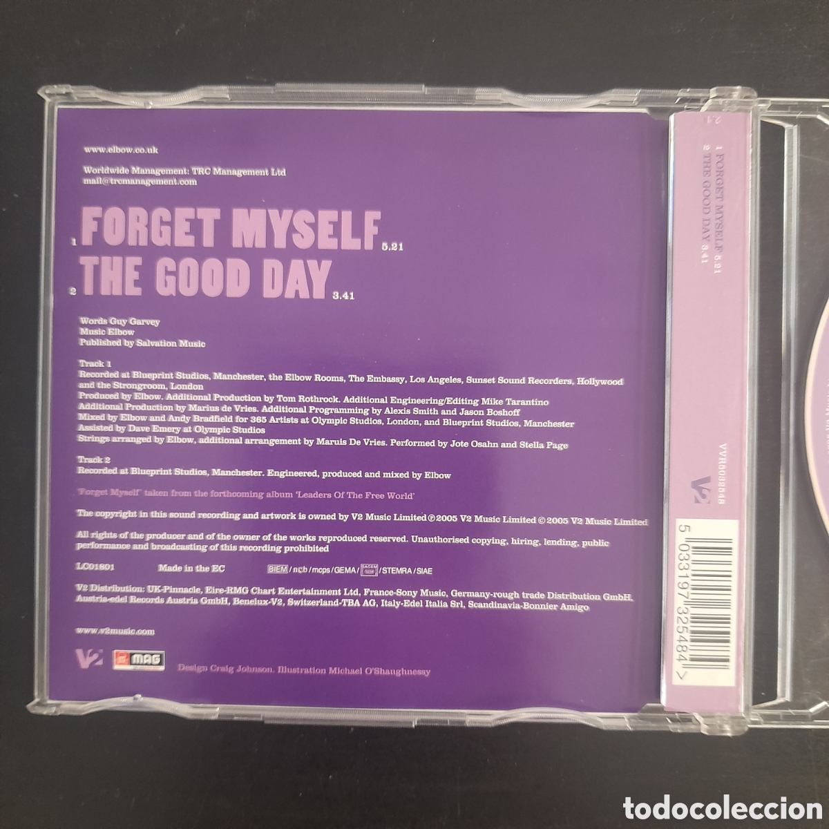 CDs de m&uacute;sica: Elbow &ndash; Forget Myself. CD, Single, CD1, 2005, UK - Foto 3