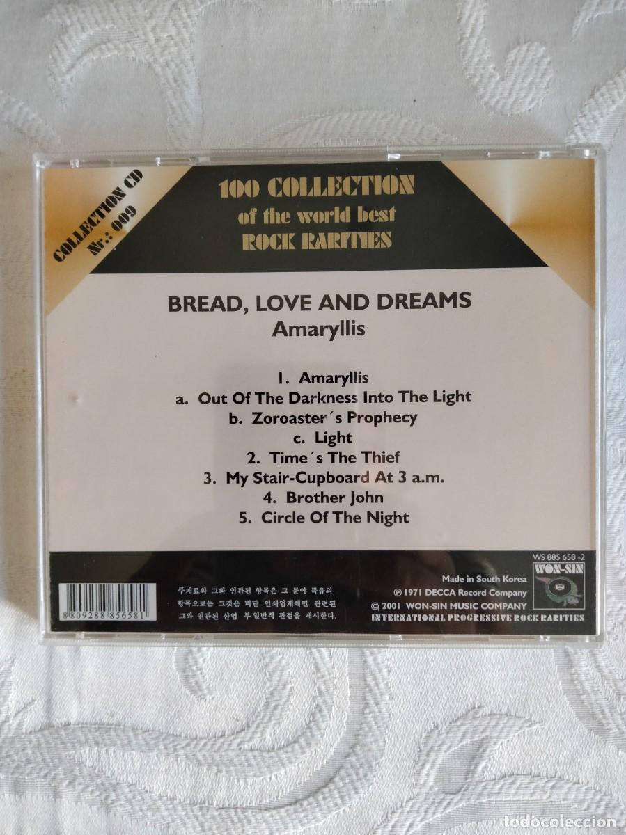 CDs de m&uacute;sica: BREAD, LOVE AND DREAMS - Amaryllis - Foto 2