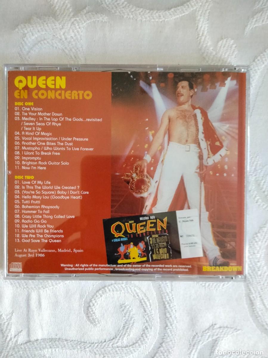 CDs de m&uacute;sica: QUEEN - En Concierto Spain 1986 (2 cds) - Foto 2
