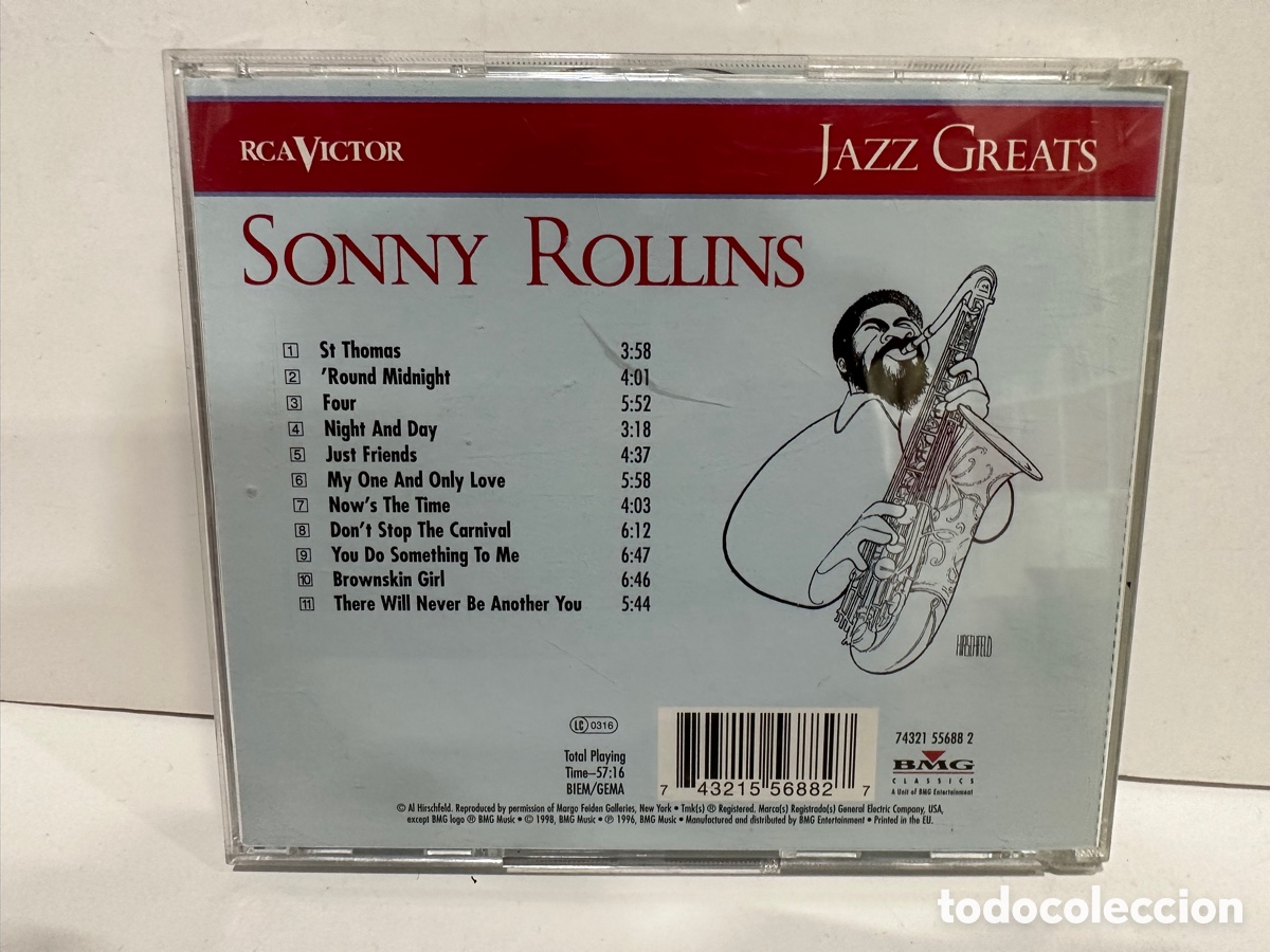 CDs de m&uacute;sica: Sonny Rollins - Jazz Greats (CD, Comp) RCA Victor - Foto 2
