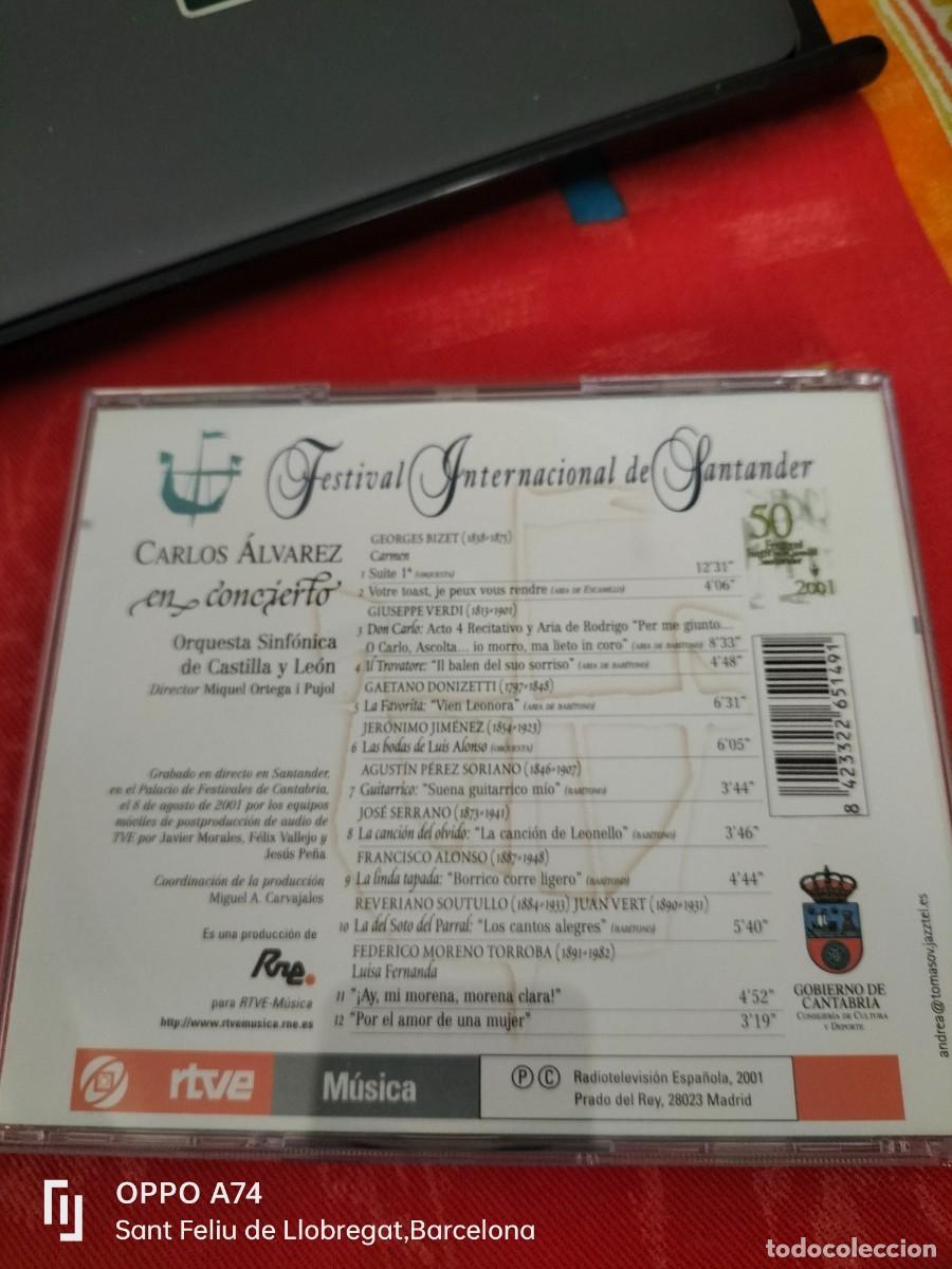 CDs de m&uacute;sica: RAR CD. CARLOS &Aacute;LVAREZ. EN CONCIERTO - Foto 2