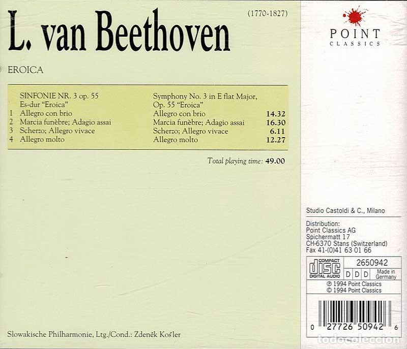 CDs de m&uacute;sica: Ludwig van Beethoven - Eroica. CD - Foto 2