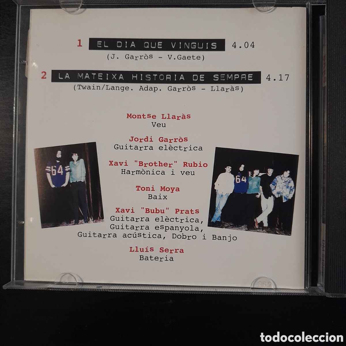 CDs de m&uacute;sica: Bars &ndash; El Dia Que Vinguis. CD, Single, Jewell Case, 1996 - Foto 3