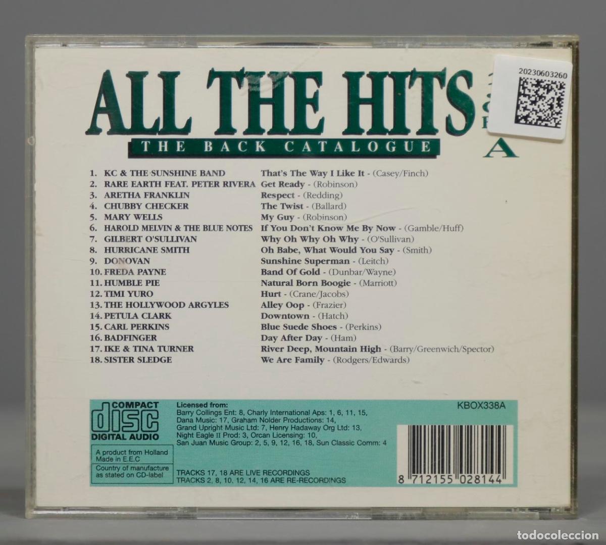 CDs de m&uacute;sica: CD. ALL THE HITS. 1 - Foto 2
