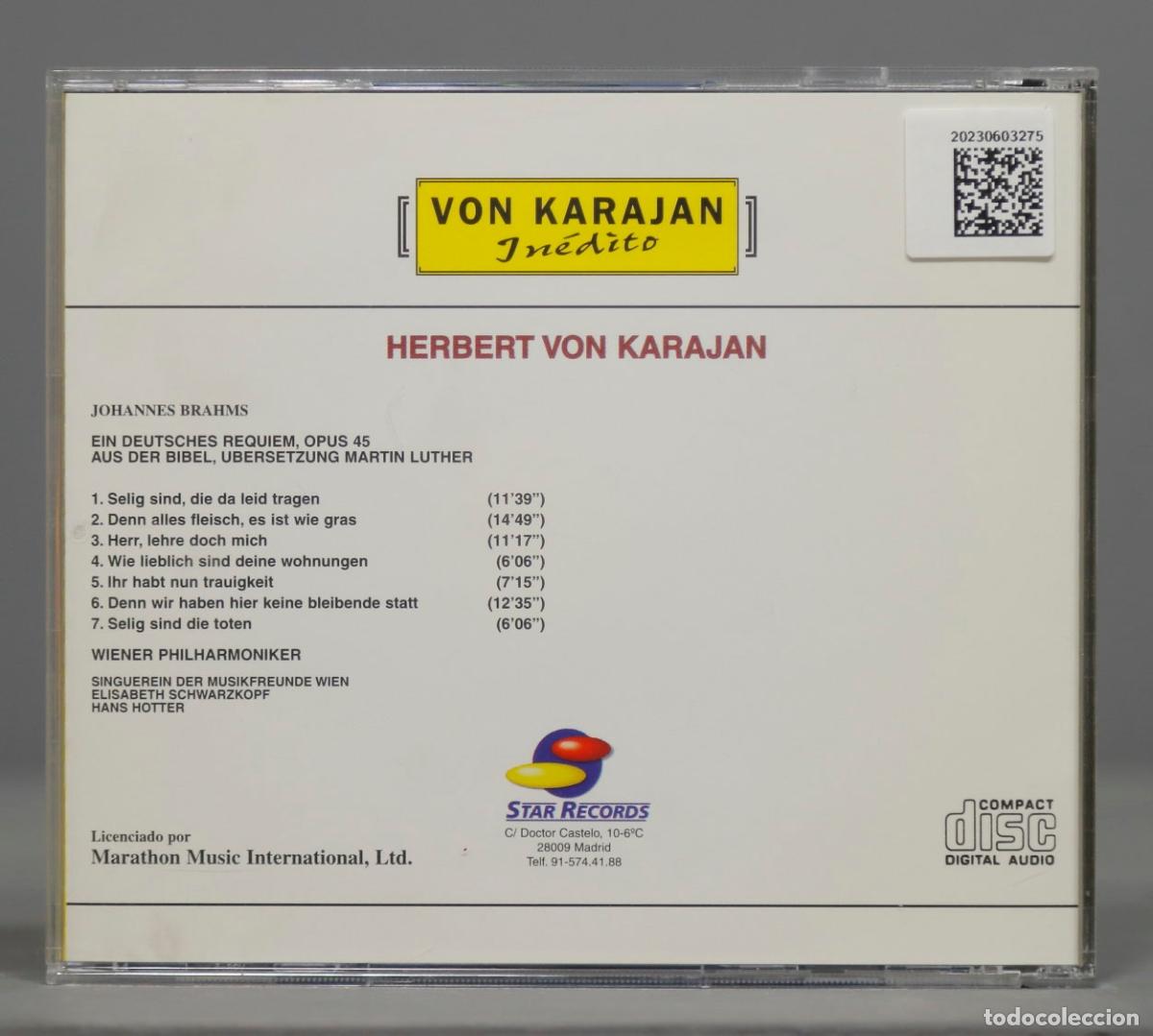 CDs de m&uacute;sica: CD. KARAJAN INEDITO. 7 - Foto 2