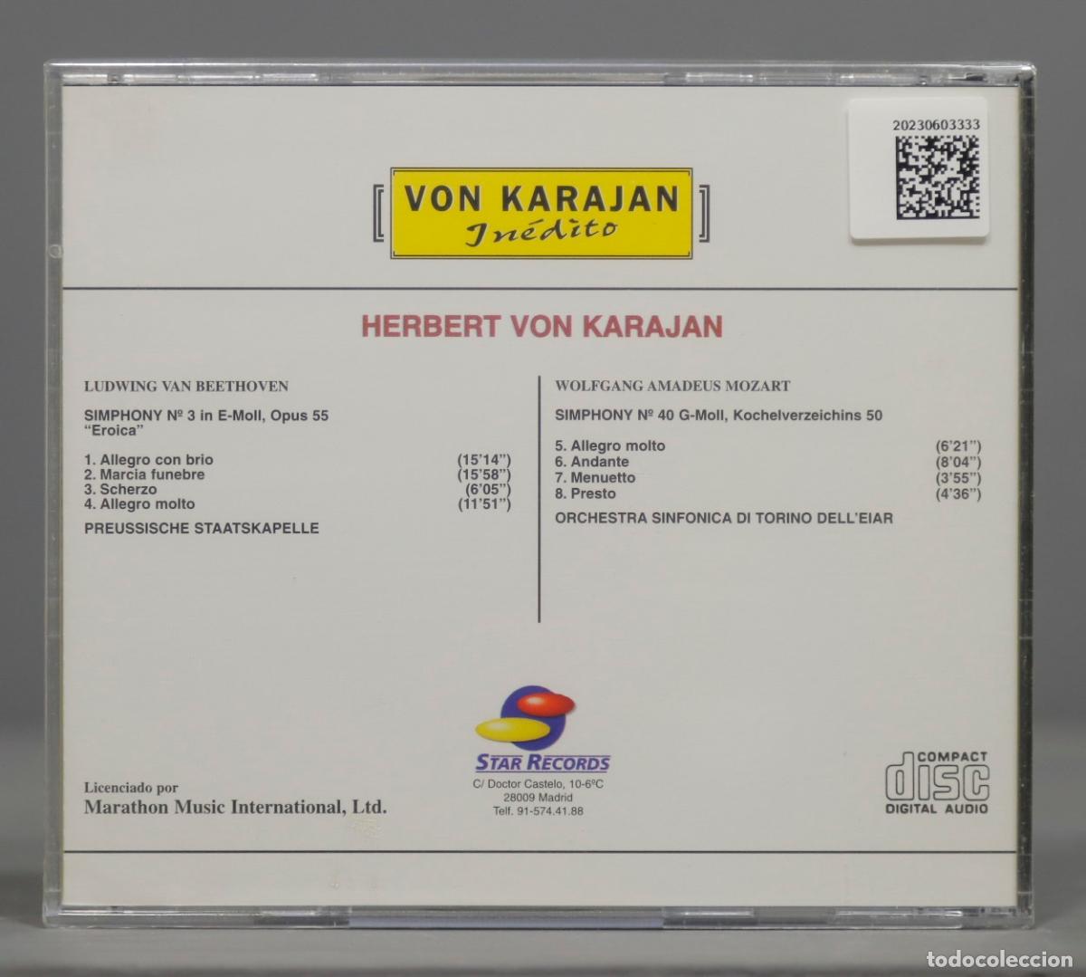 CDs de m&uacute;sica: CD. INEDITO. KARAJAN. 6. PRECINTADO - Foto 2
