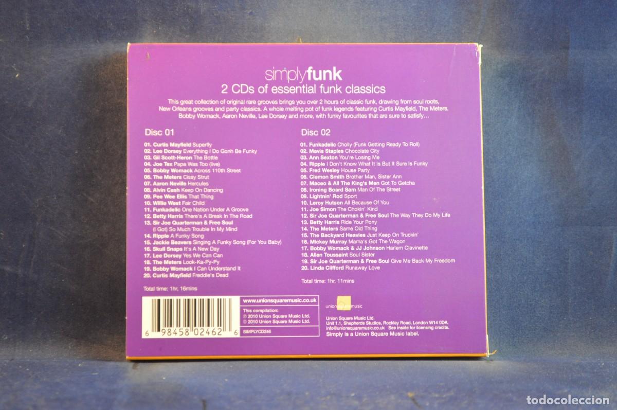 CDs de m&uacute;sica: VARIOUS &ndash; SIMPLY FUNK - 2 CD - Foto 2