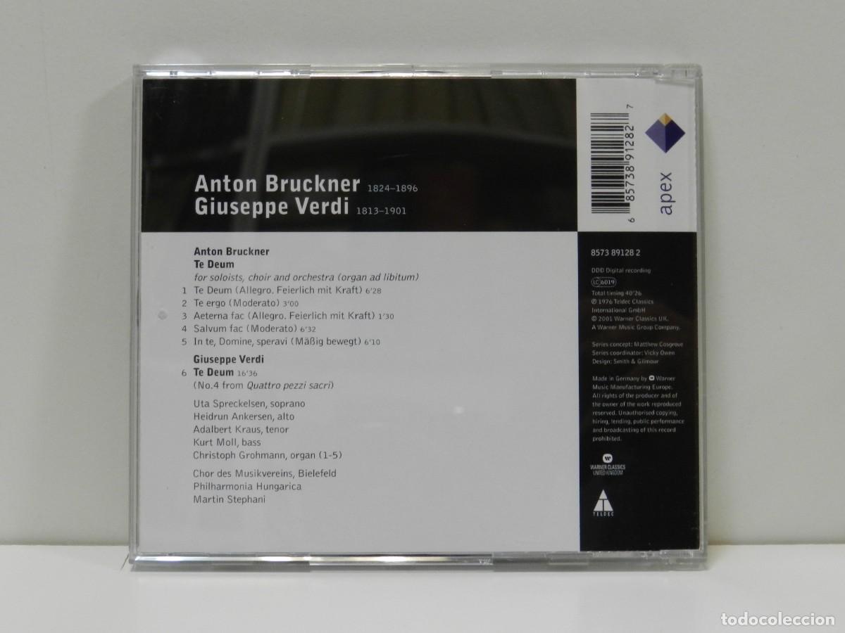 CDs de m&uacute;sica: DISCO CD. Anton Bruckner, Giuseppe Verdi &ndash; Te Deum. COMPACT DISC. - Foto 2