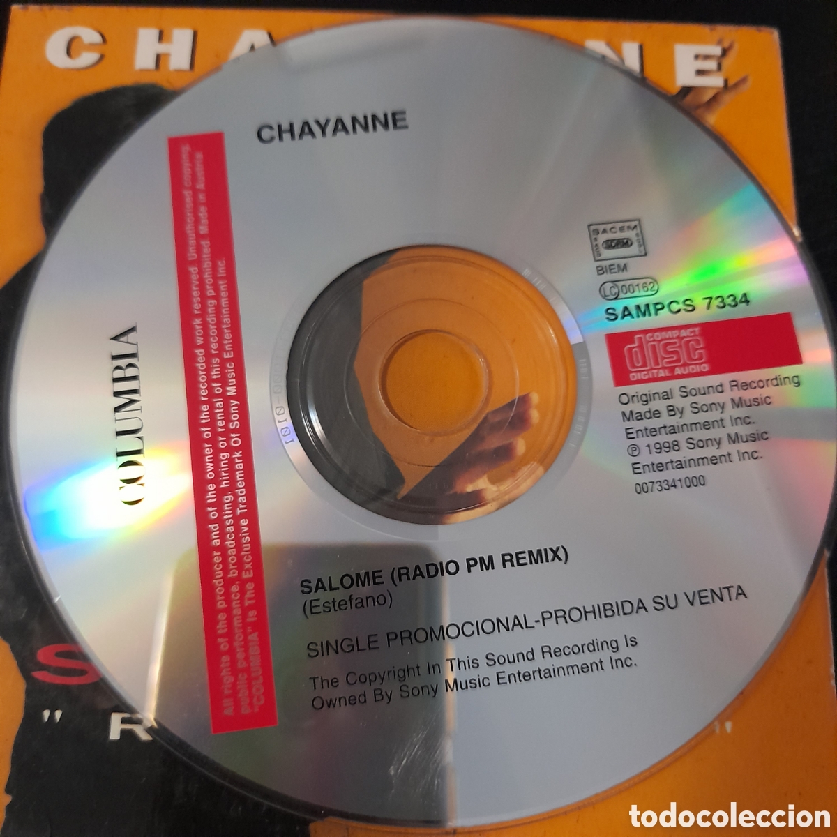 CDs de m&uacute;sica: Chayanne &ndash; Salom&eacute;. CD, Single, Promo - Foto 3