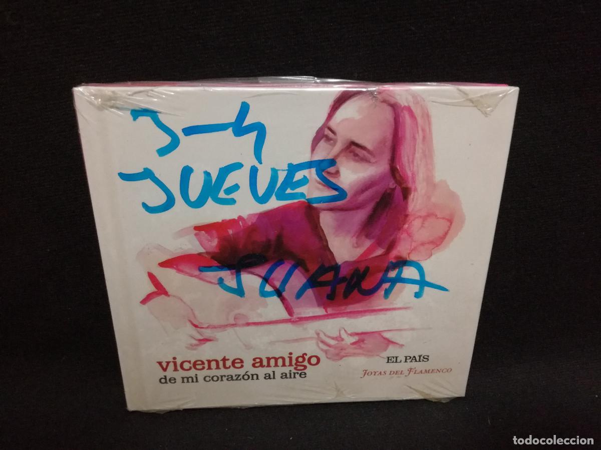 CDs de m&uacute;sica: CD + LIBRO - VICENTE AMIGO - DE MI CORAZON (PRECINTADO) - Foto 1