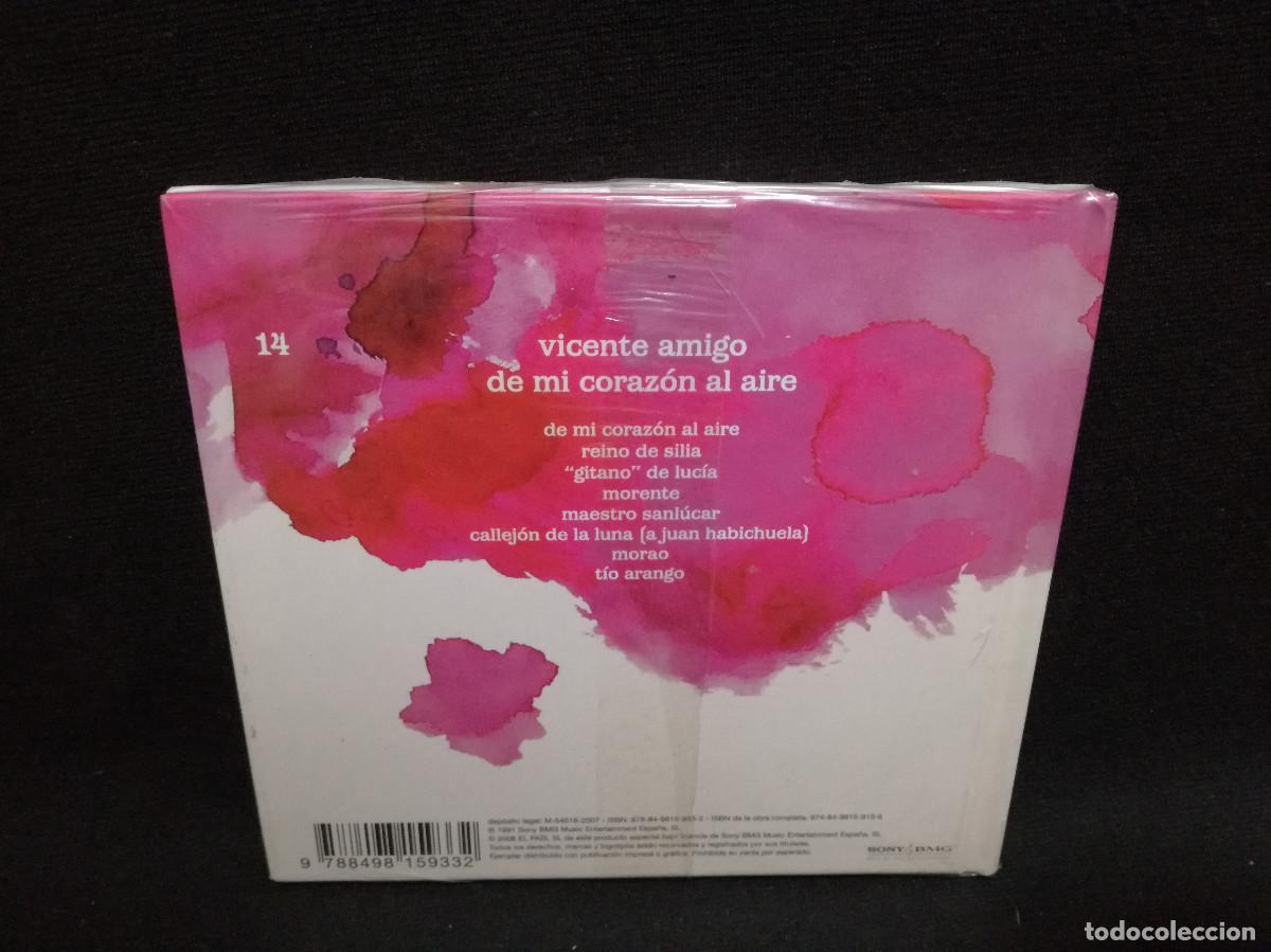 CDs de m&uacute;sica: CD + LIBRO - VICENTE AMIGO - DE MI CORAZON (PRECINTADO) - Foto 2