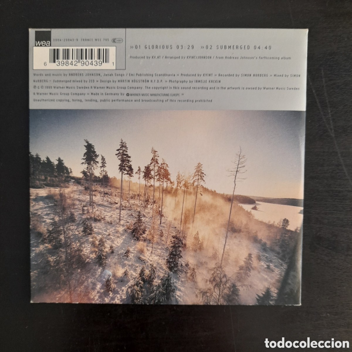 CDs de m&uacute;sica: Andreas Johnson &ndash; Glorious. CD, Single, 1999 - Foto 2