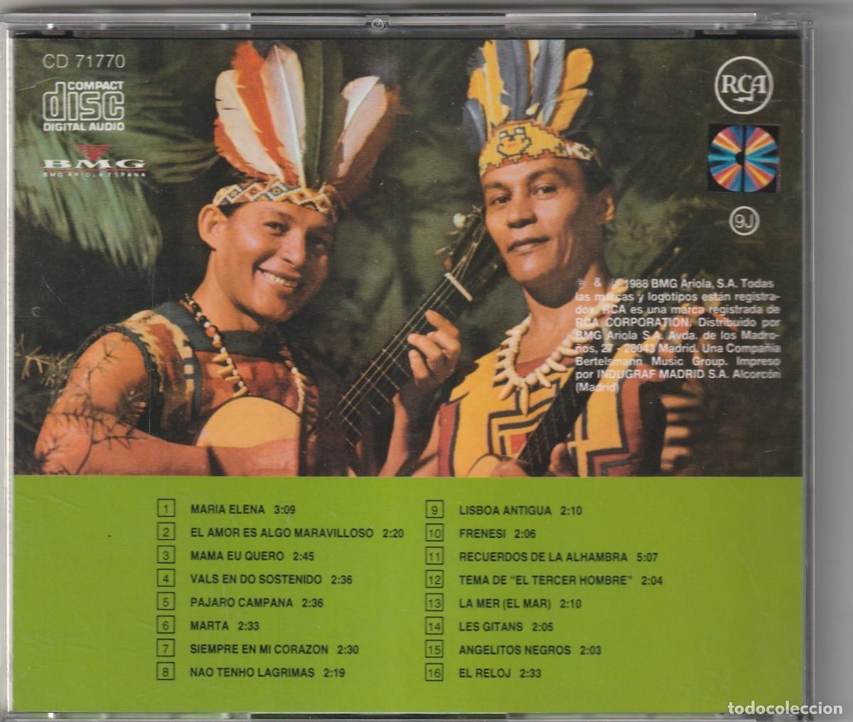 CDs de m&uacute;sica: LOS INDIOS TABAJARAS - ANTOLOGIA &middot; 16 EXITOS (CD RCA 1988) - Foto 2