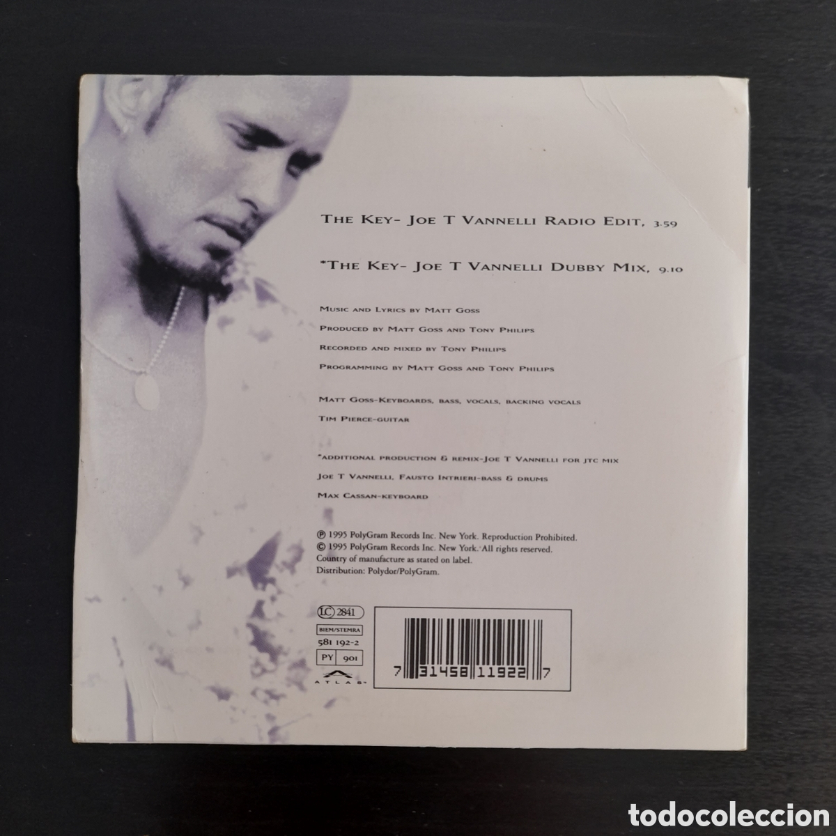 CDs de m&uacute;sica: Matt Goss &ndash; The Key. CD, Single, 1995, Holanda - Foto 2
