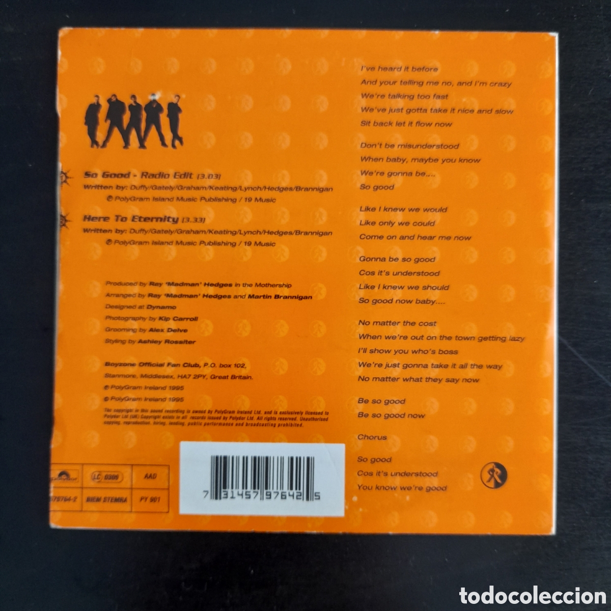 CDs de m&uacute;sica: Boyzone &ndash; So Good. CD, Single, 1995, Europa - Foto 2